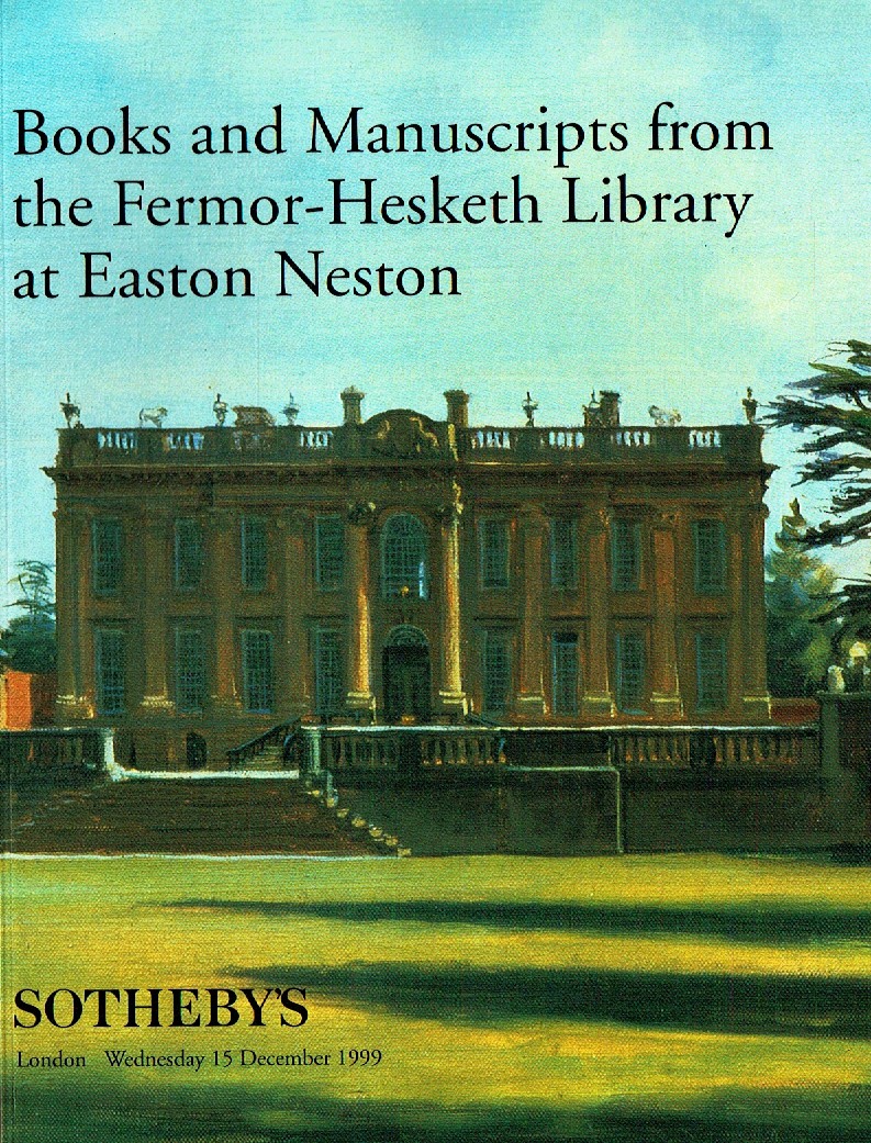 Sothebys December 1999 Books & manuscripts from the Fermor - Hesk (Digital Only)