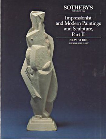 Sothebys May 1987 Impressionist and Modern Paintings and Sculptur (Digital Only