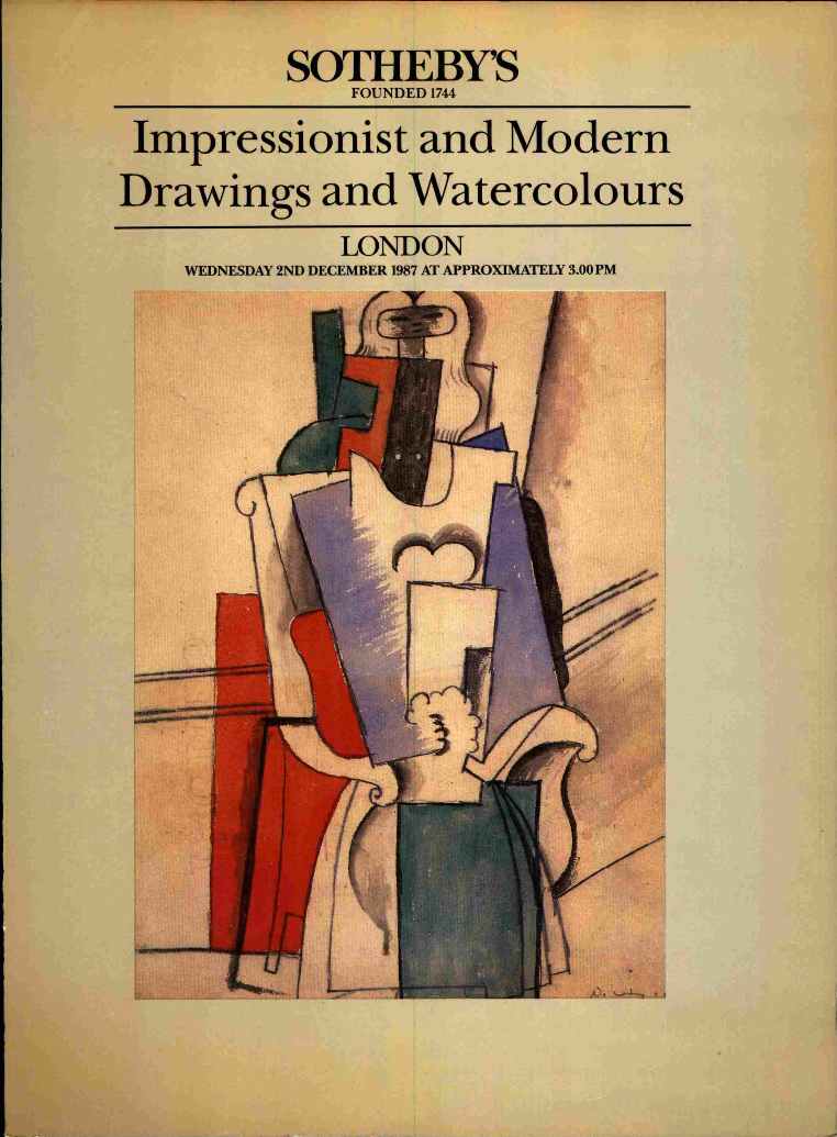Sothebys December 1987 Impressionist & Modern Paintings and Draw (Digital Only)