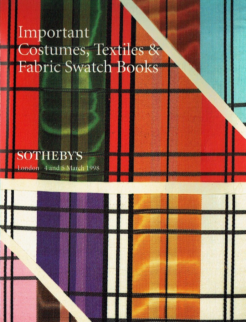 Sothebys & 5th March 1998 Important Costumes, Textiles & Fabric S (Digital Only)