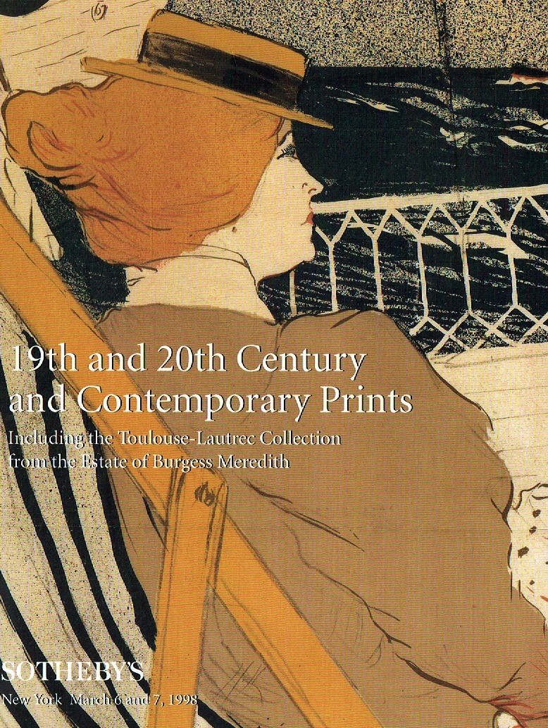 Sothebys March 1998 19th & 20th Century and Contemporary Pr (Digital Only)