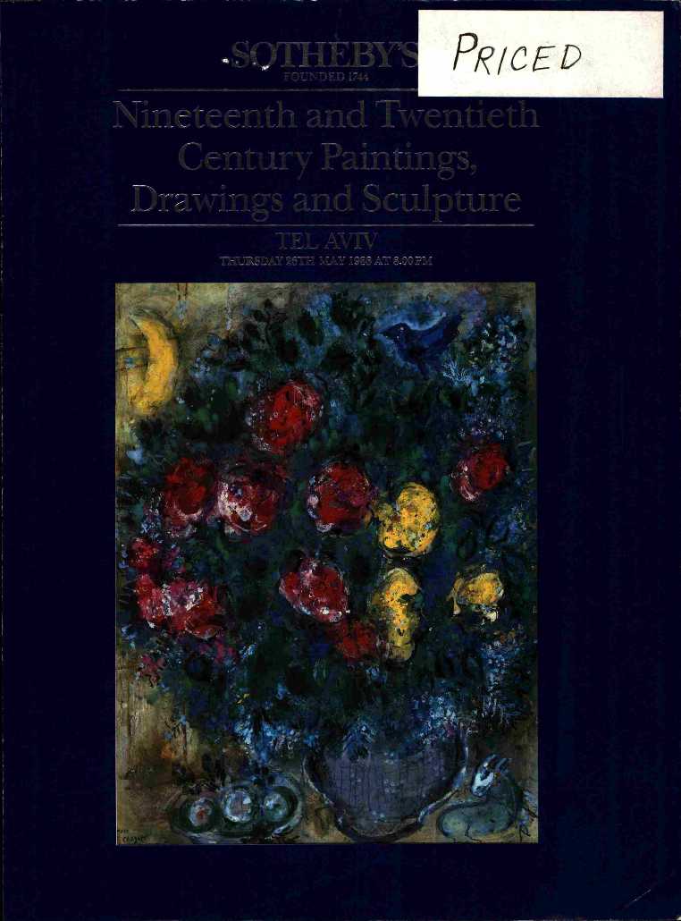 Sothebys May 1988 19th & 20th Century Paintings, Drawings and Scu (Digitial Only