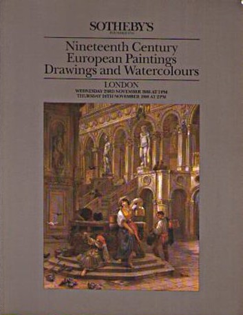 Sothebys November 1988 19th Century European Paintings, Dr (Digital Only