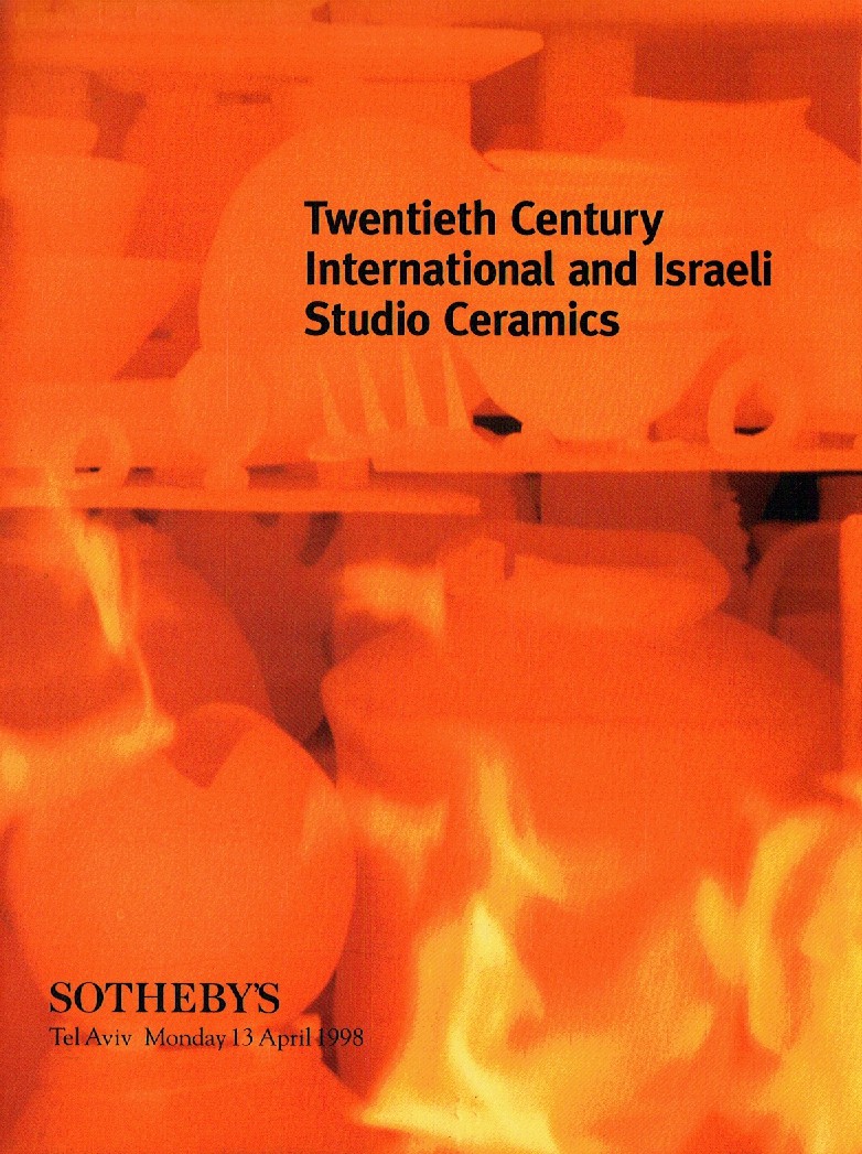 Sothebys April 1998 Twentieth Century International and Israeli S (Digital Only
