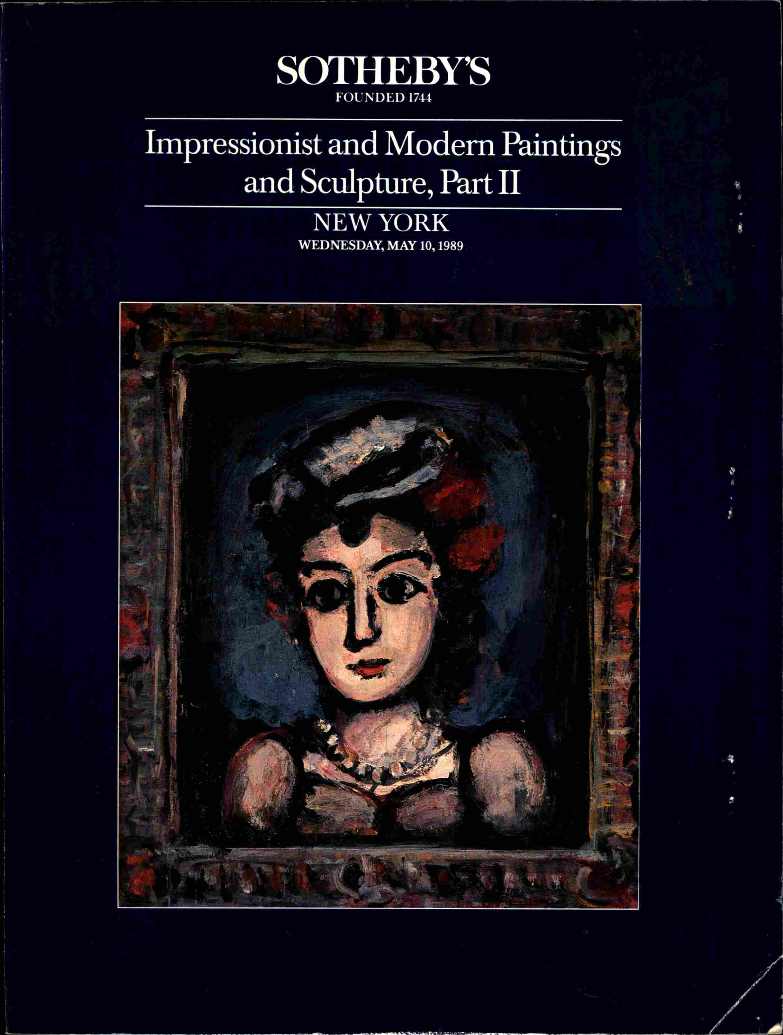 Sothebys May 1989 Impressionist & Modern Paintings and Sculpture (Digital Only)