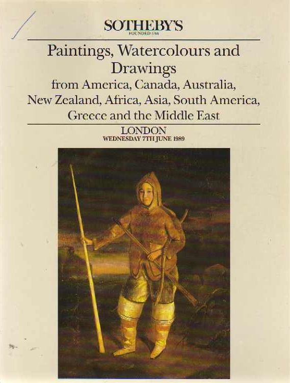 Sothebys June 1989 Paintings, Watercolours and Drawings from Amer (Digital Only