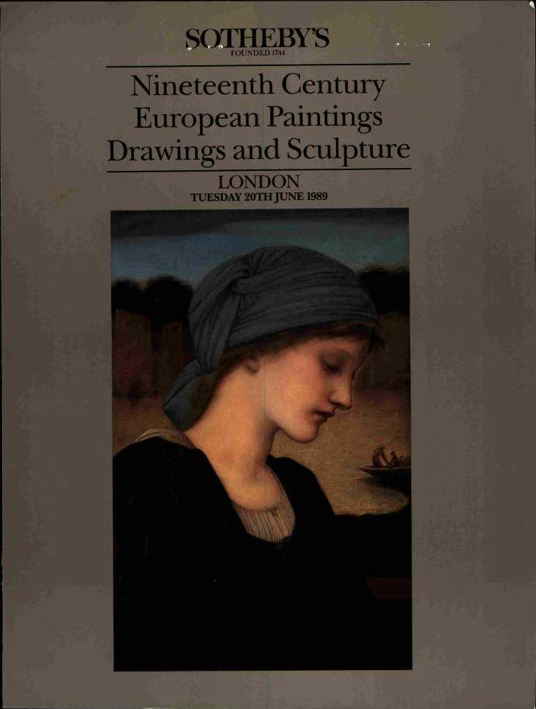 Sothebys June 1989 19th Century European Paintings, Drawings and (Digital Only)