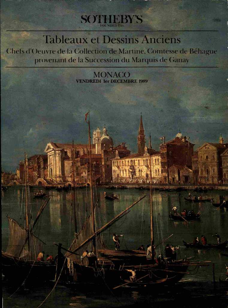 Sothebys December 1989 Old Master Paintings & Drawings Masterpiec (Digital Only