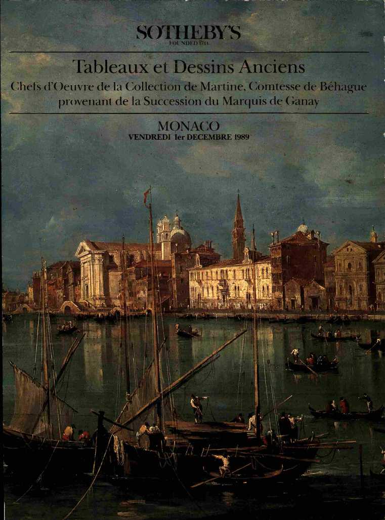 Sothebys December 1989 Old Master Paintings & Drawings Masterpiec (Digitial Only