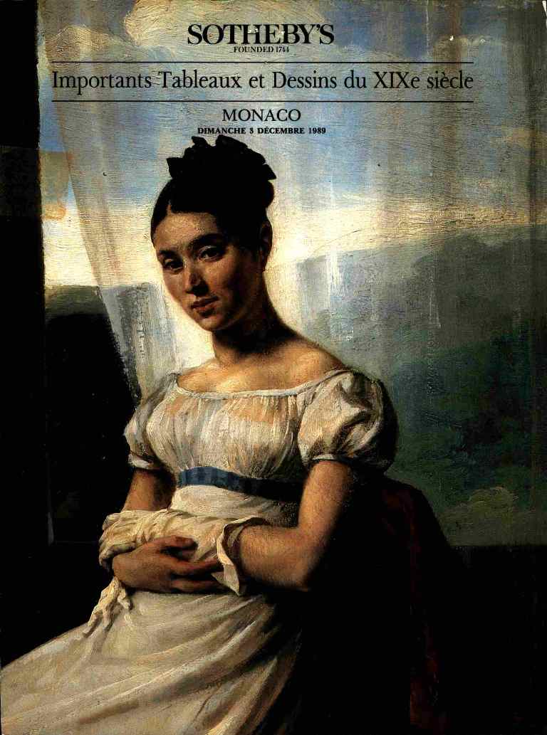 Sothebys December 1989 Important 19th Century Paintings & Drawing (Digital Only