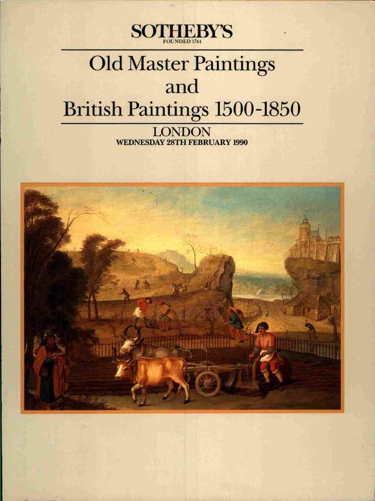 Sothebys February 1989 Old Master Paintings & British Paintings 1 (Digital Only
