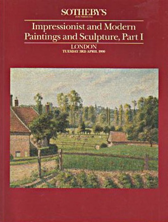 Sothebys April 1990 Impressionist & Modern Paintings Sculpture Pa (Digital Only