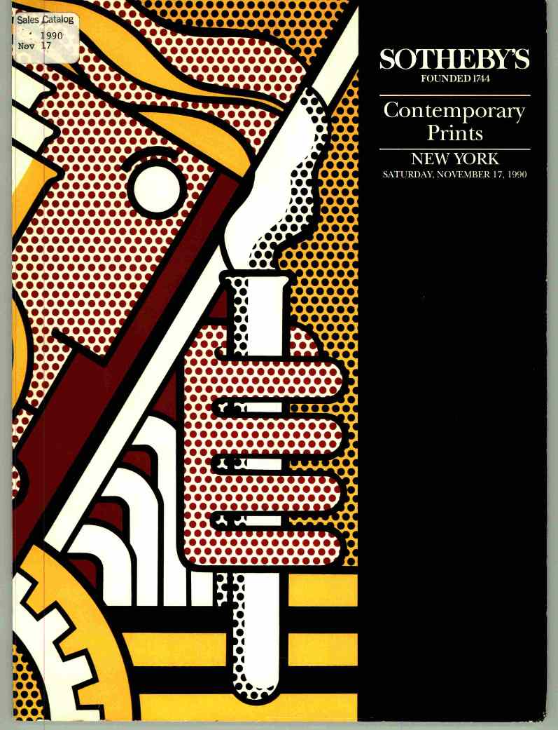 Sothebys November 1990 Contemporary Prints (Digital Only)