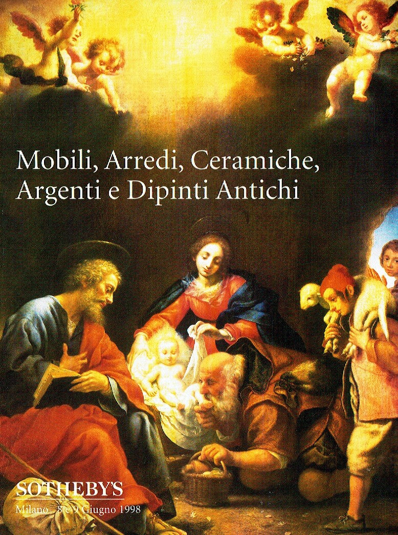 Sothebys & 9th June 1998 Furniture, Ceramics, Silver and Old Pain (Digital Only)
