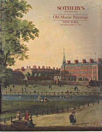 Sothebys April 1991 Old Master Paintings (Digital Only)