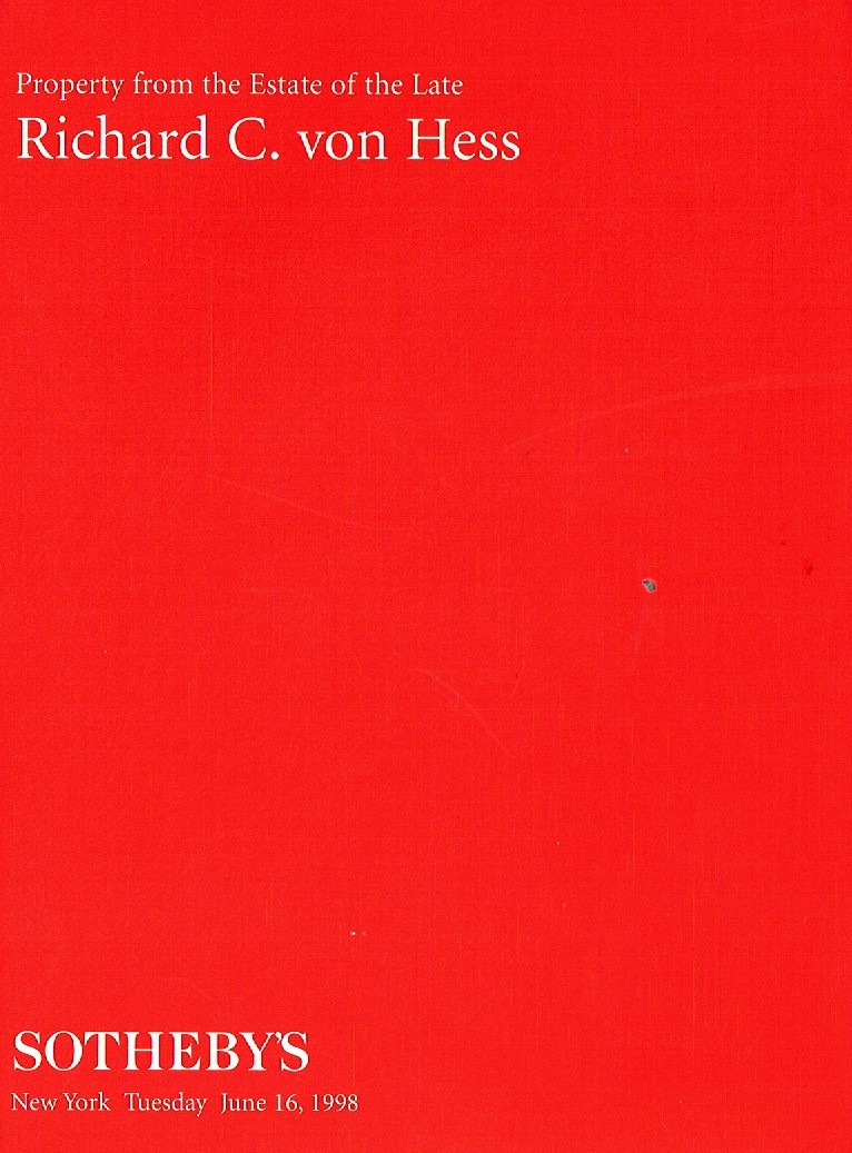 Sothebys June 1998 Property from the Estate of? the late Richard (Digital Only)