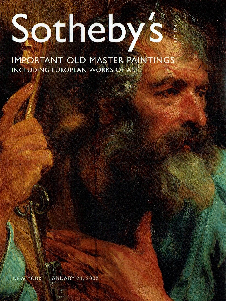 Sothebys January 2002 Important Old Master Paintings Volume III i (Digitial Only