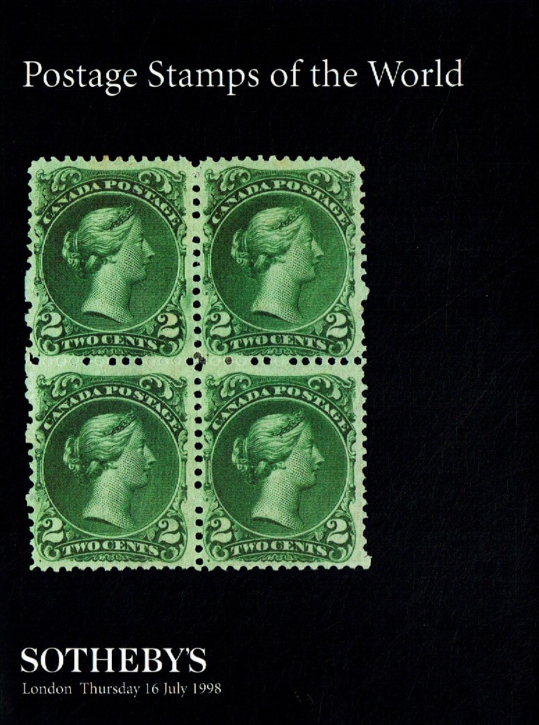 Sothebys July 1998 Postage Stamps of the World (Digital Only)