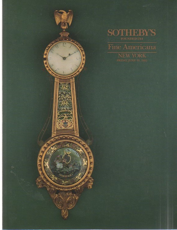 Sothebys June 1992 Fine Americana (Digitial Only)