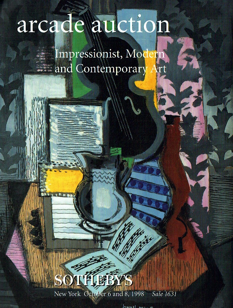 Sothebys & 8th October 1998 Impressionist, Modern and Contemporar (Digital Only)