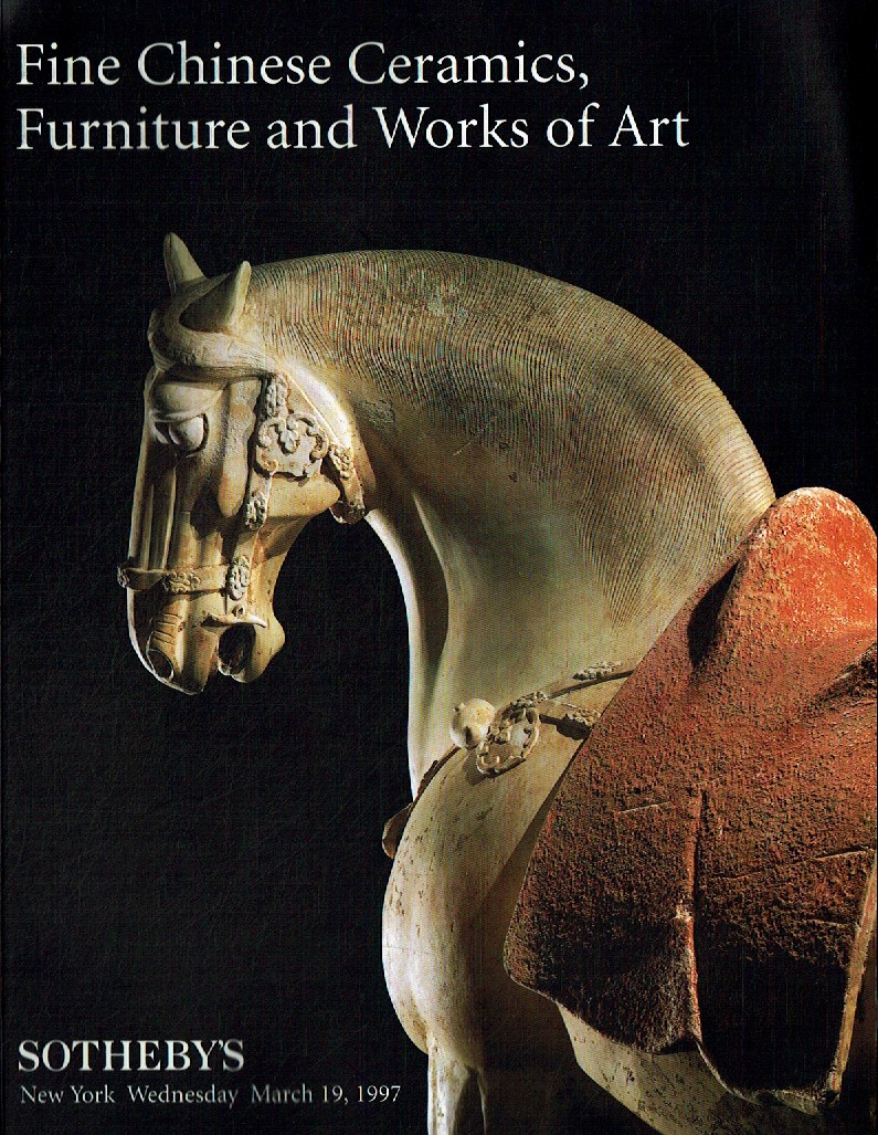 Sothebys March 1997 Fine Chinese Ceramics, Furniture and Works of (Digital Only
