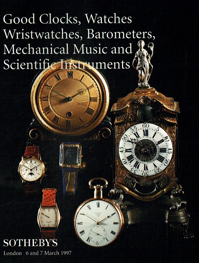 Sothebys March 1997 Good Clocks, Watches, Wristwatches, Bar (Digital Only