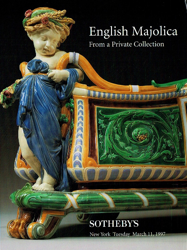 Sothebys March 1997 English Majolica from a Private Collection (Digital Only)