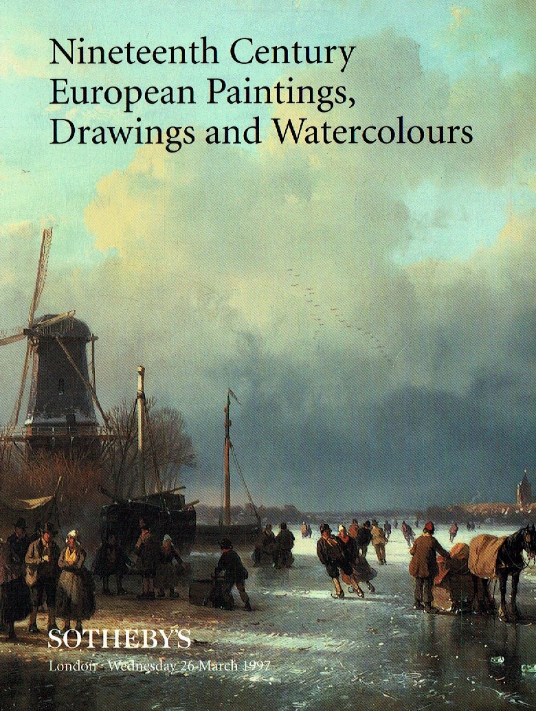 Sothebys March 1997 19th C European Paintings, Drawings, Watercol (Digital Only