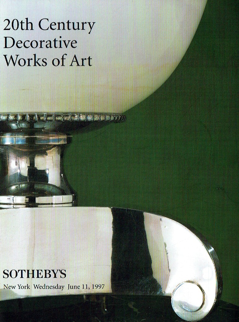 Sothebys June 1997 20th Century Decorative Works of Art (Digital Only)