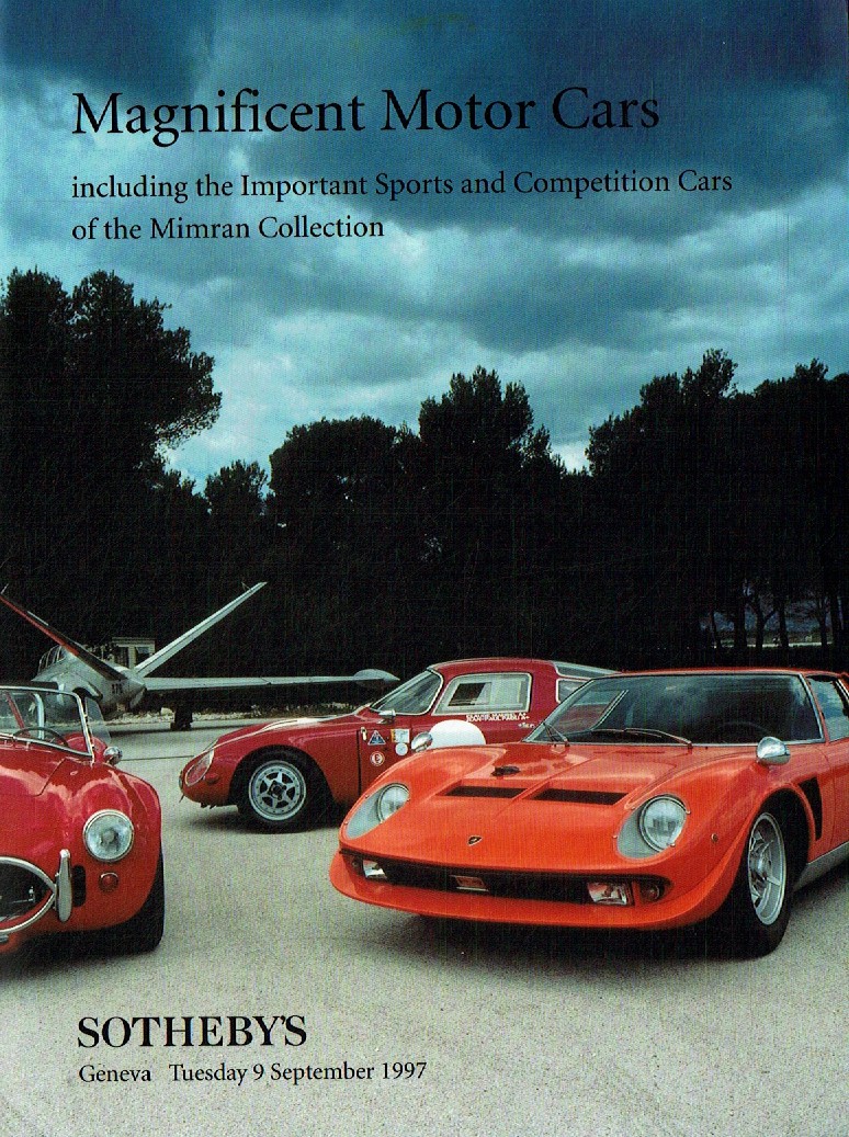 Sothebys September 1997 Magnificent Motor Cars including the Impo (Digital Only