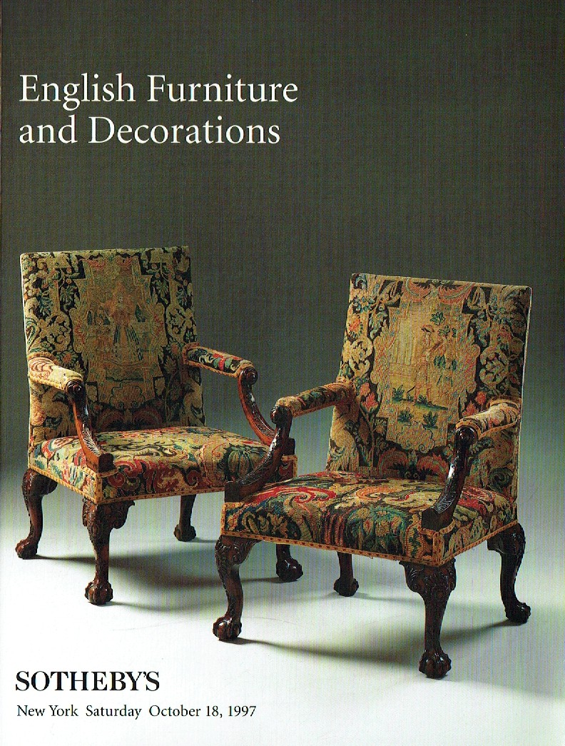 Sothebys October 1997 English Furniture & Decorations (Digital Only)