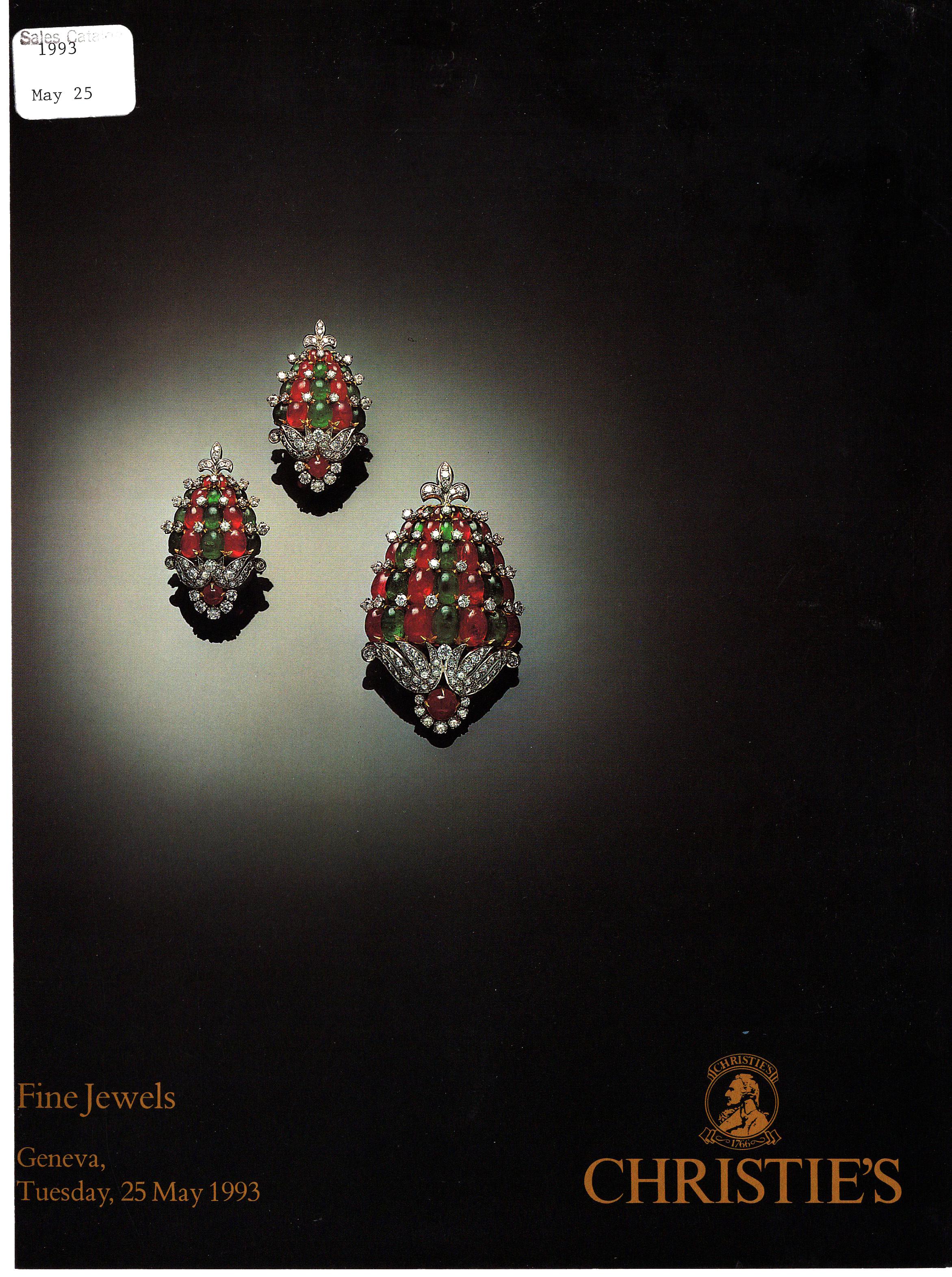 Christies May 1993 Fine Jewels (Digitial Only)