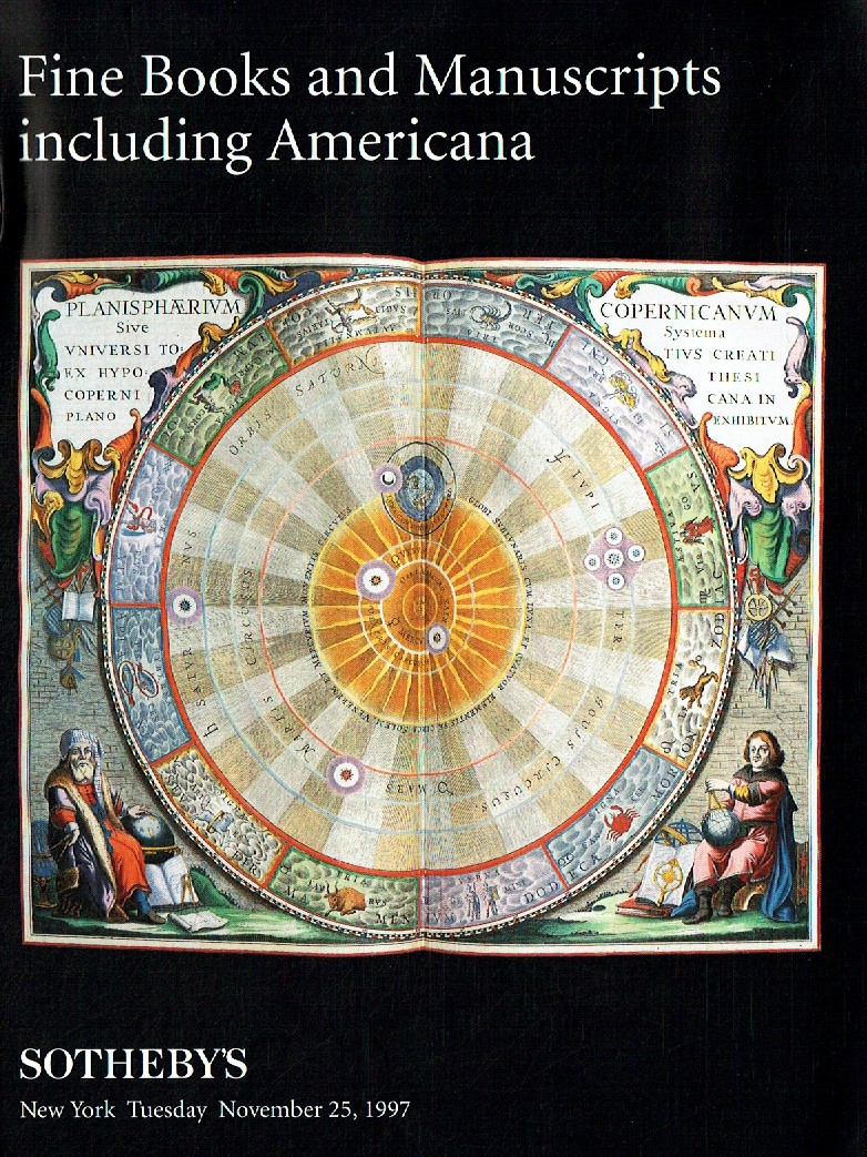 Sothebys November 1997 Fine Books and Manuscripts including Amer (Digital Only)