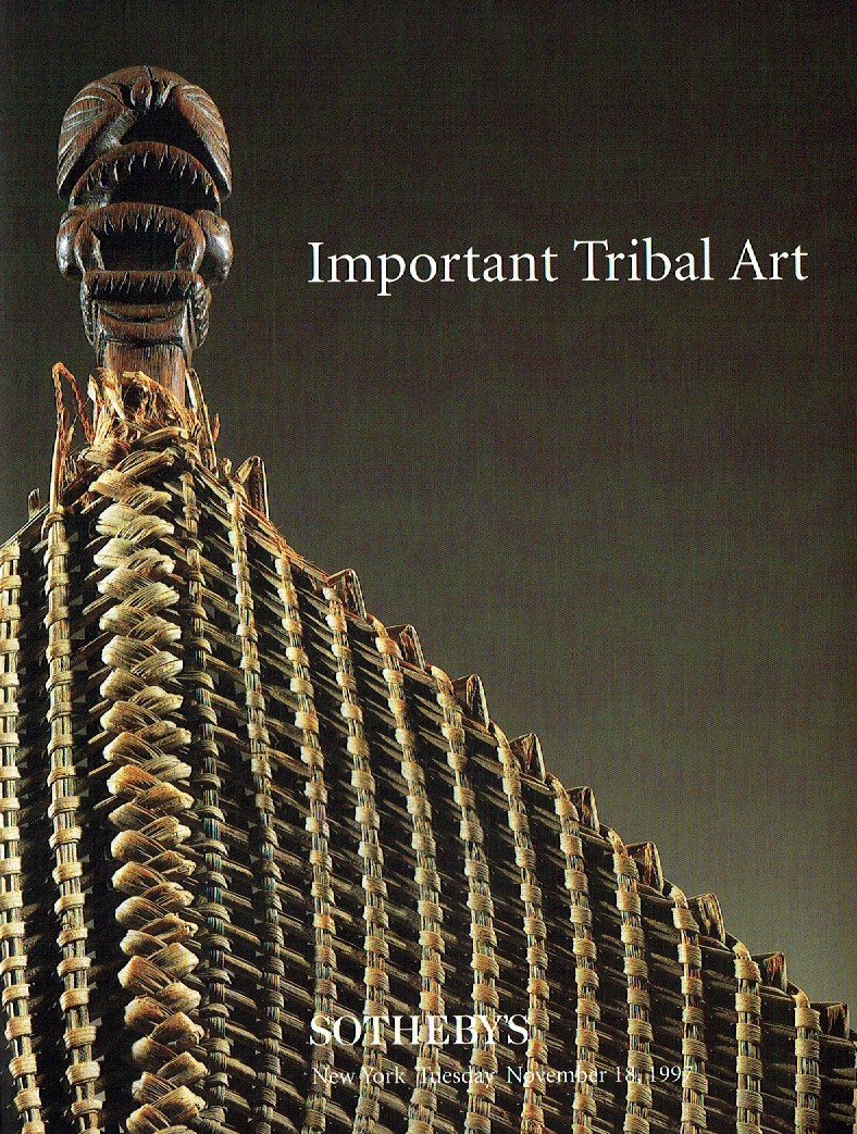 Sothebys November 1997 Important Tribal Art (Digital Only)