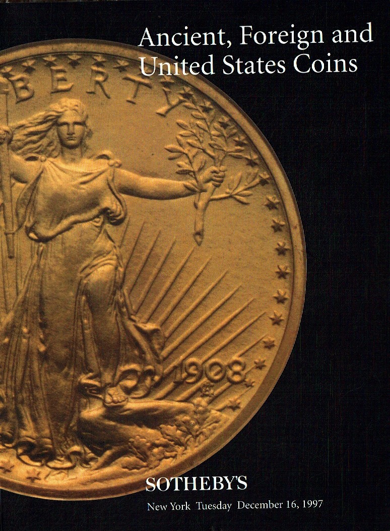Sothebys December 1997 Ancient, Foreign and United State Coins (Digitial Only)