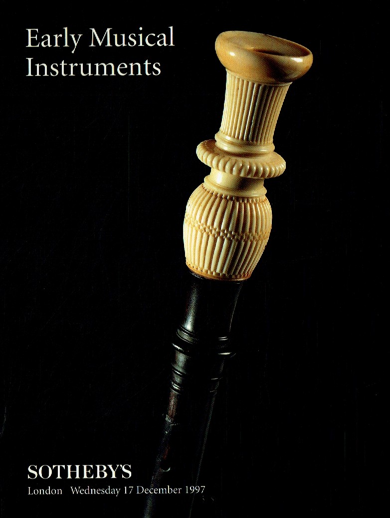 Sothebys December 1997 Early Musical Instruments (Digitial Only)
