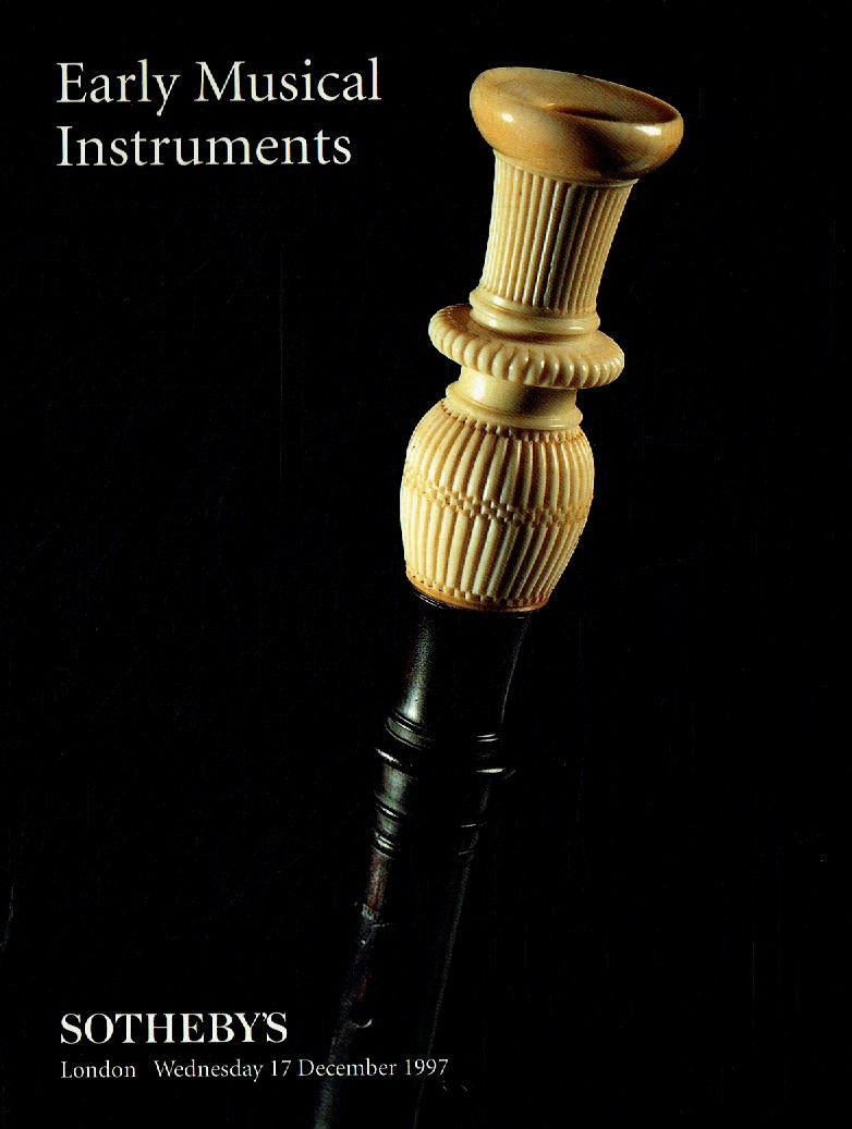 Sothebys December 1997 Early Musical Instruments (Digital Only)