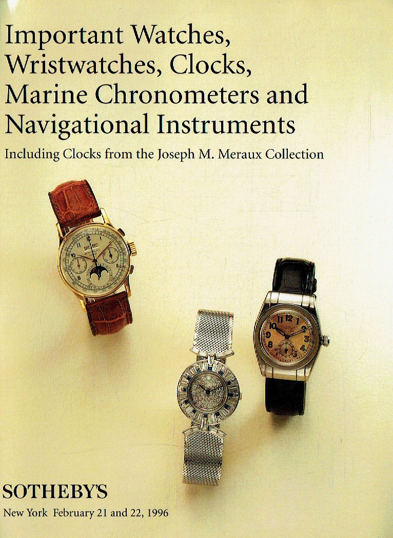 Sothebys & 22nd February 1996 Important Watches, Wristwatches & C (Digital Only)