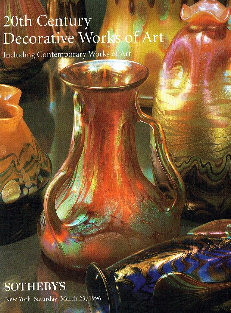 Sothebys March 1996 20th Century Decorative Works of Art includin (Digital Only
