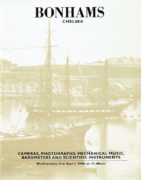 Bonhams April 1996 Cameras, Photographs, Mechanical Music (Digital only)