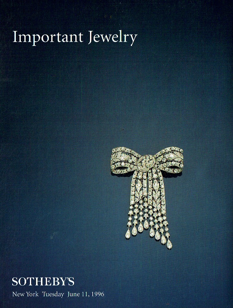 Sothebys June 1996 Important Jewelry (Digital Only)