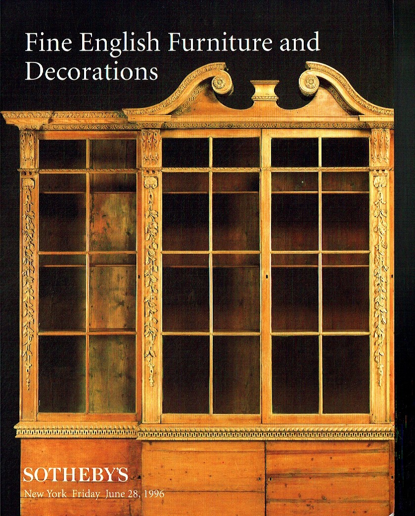 Sothebys June 1996 Fine English Furniture and Decorations (Digital Only)