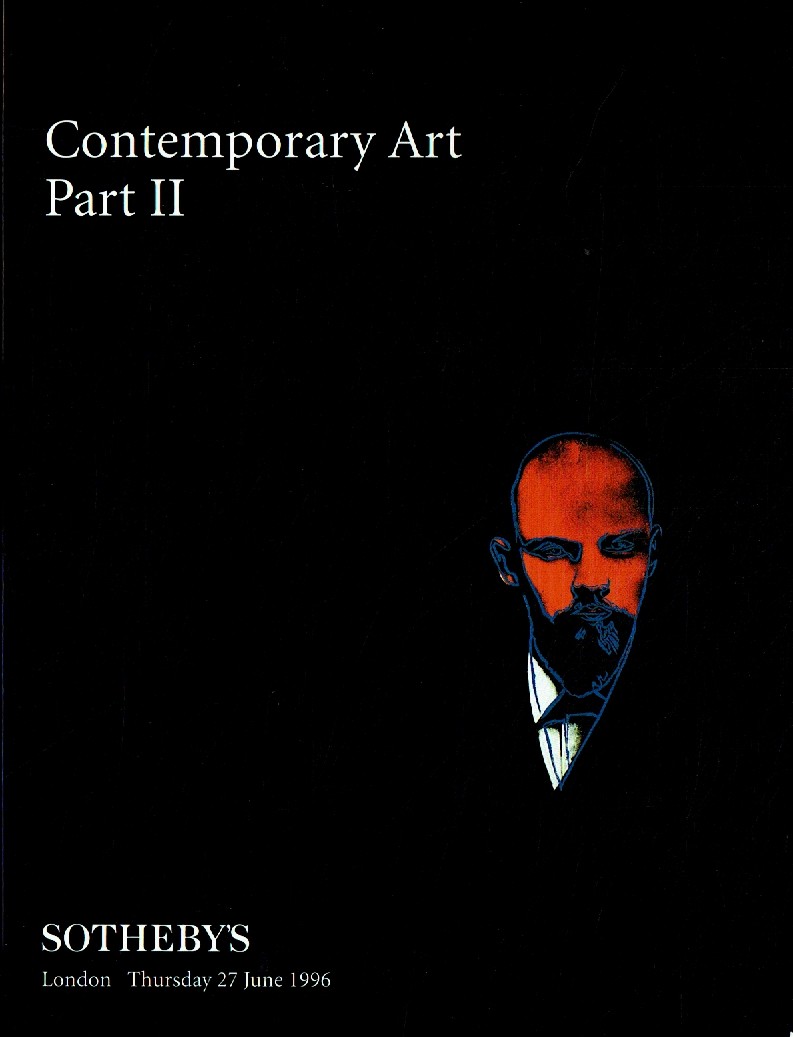 Sothebys June 1996 Contemporary Art Part II (Digital Only)