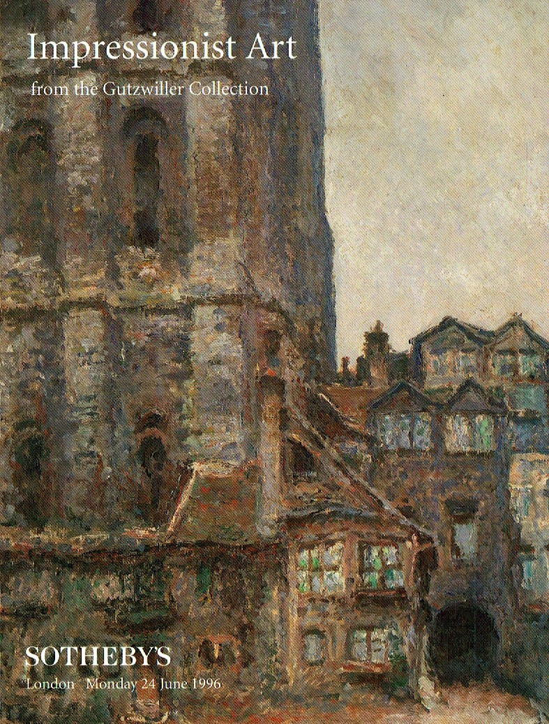 Sothebys June 1996 Gutzwiller Collection Impressionist Art (Digital Only)