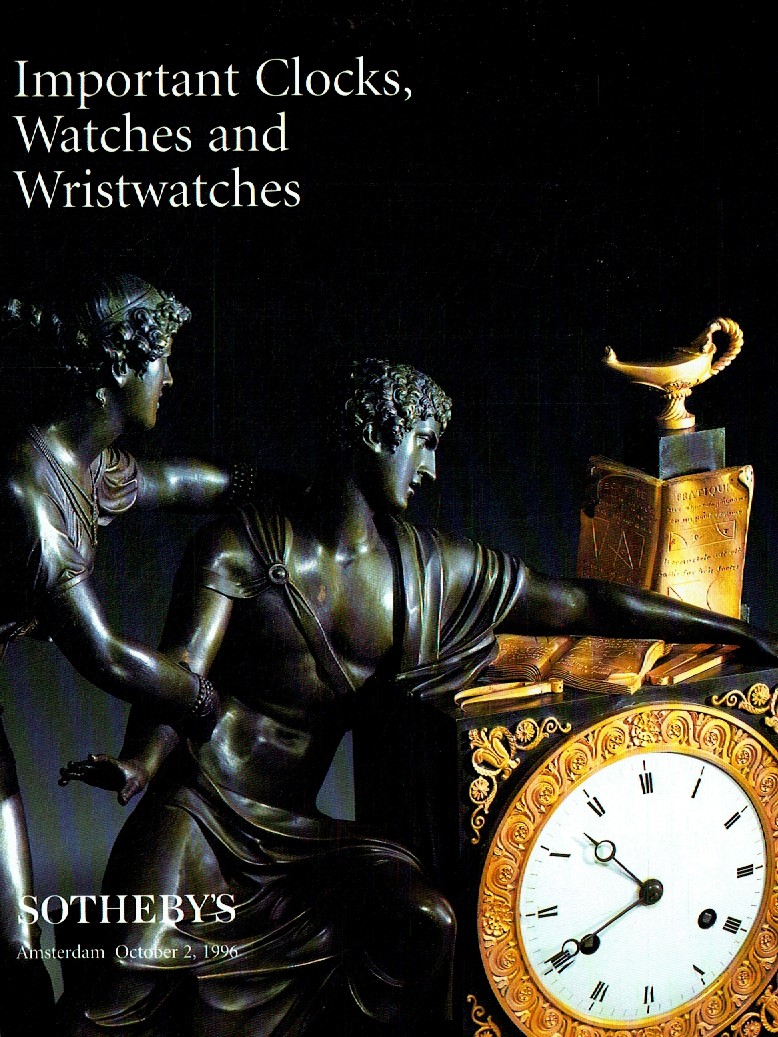 Sothebys October 1996 Important Clocks, Watches & Wristwatches (Digital Only)