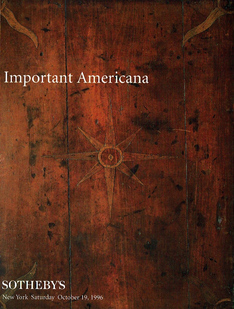 Sothebys October 1996 Important Americana (Digital Only)