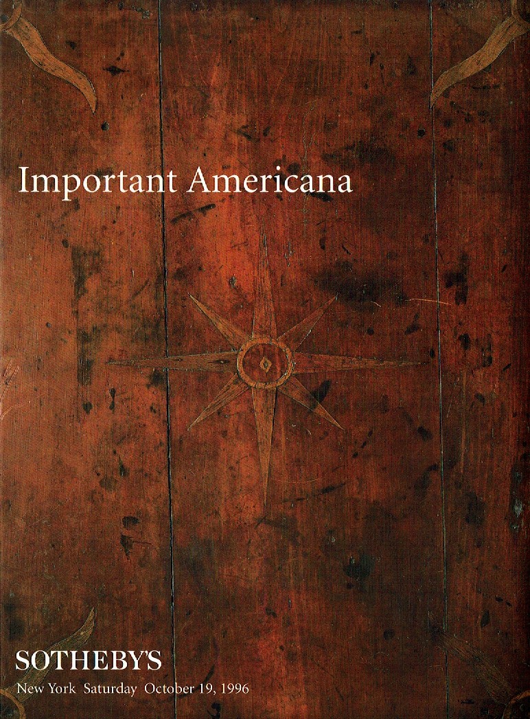Sothebys October 1996 Important Americana (Digitial Only)