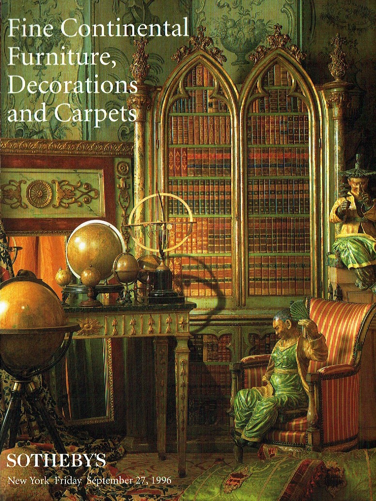 Sothebys September 1996 Fine Continental Furniture, Decorations & (Digital Only)