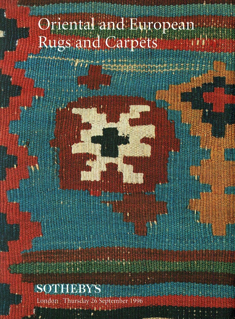 Sothebys September 1996 Oriental & European Rugs and Carpets (Digital Only)