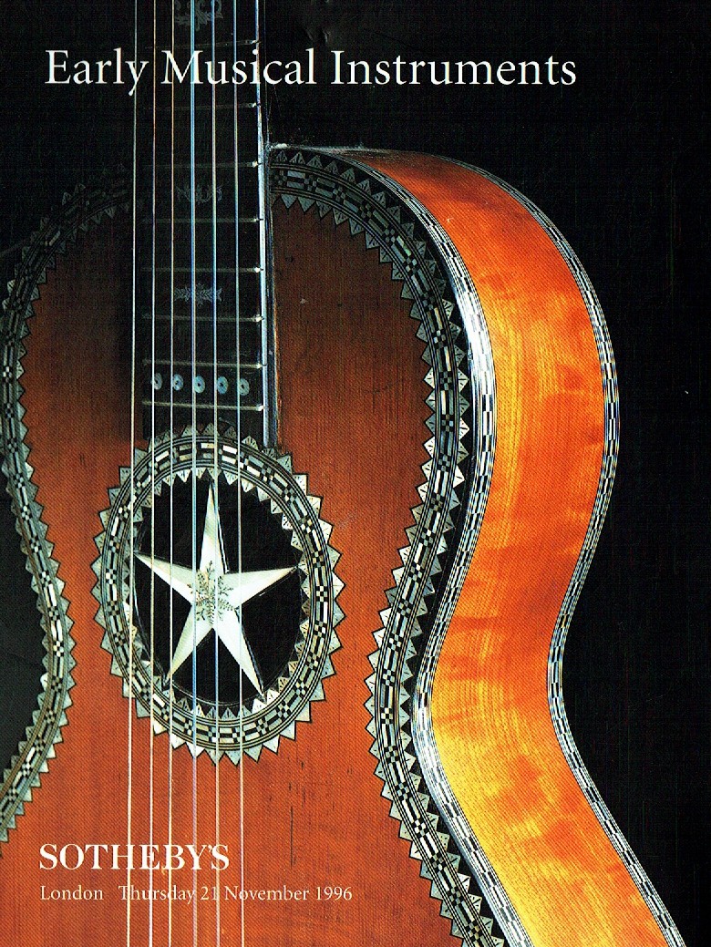 Sothebys November 1996 Early Musical Instruments (Digital Only)